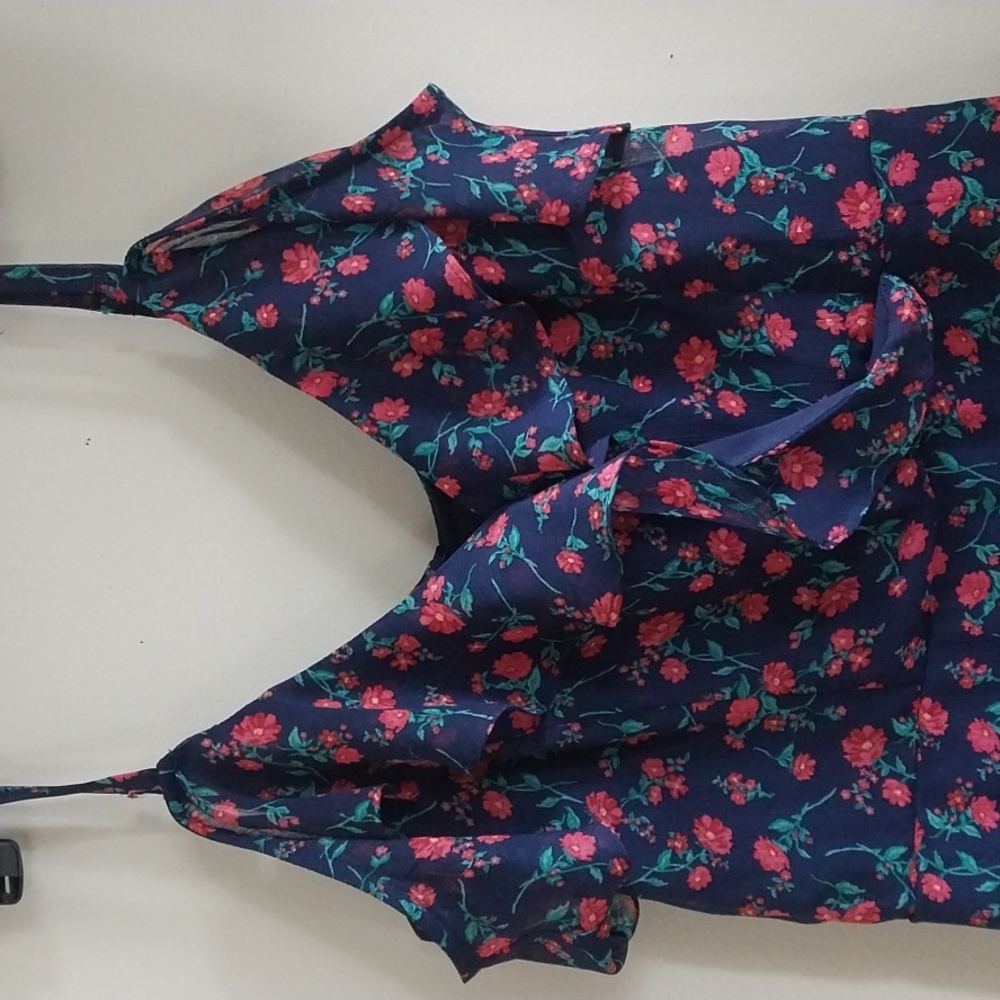 Bcx summer dress, Medium, blue and red